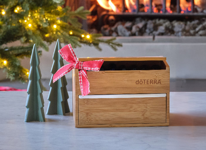 Deluxe Bamboo Box Single Drawer | doTERRA Essential Oils